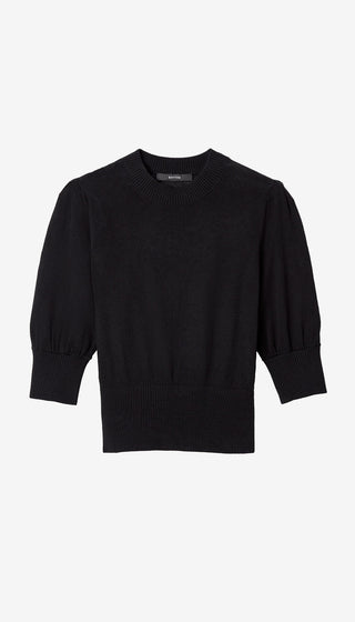 Cropped Pouf Sleeve Sweater