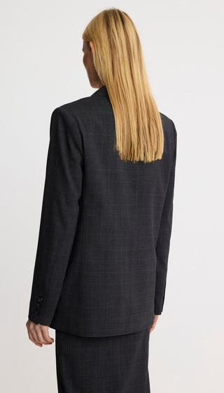 Straight Three Button Blazer