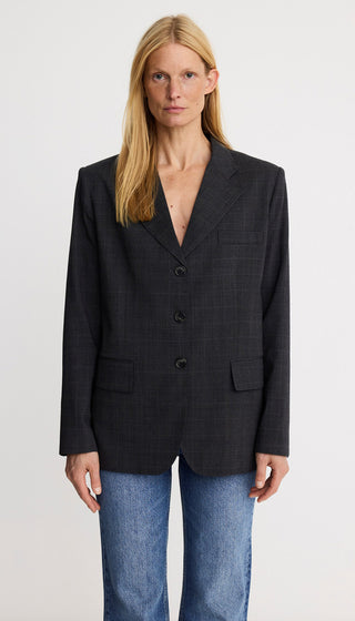 Straight Three Button Blazer