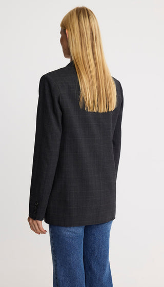 Straight Three Button Blazer