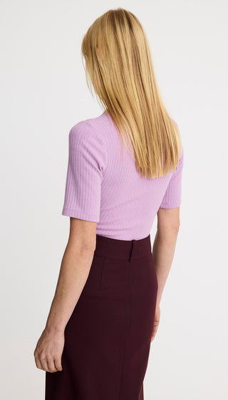 Elbow Sleeve Knit Crewneck