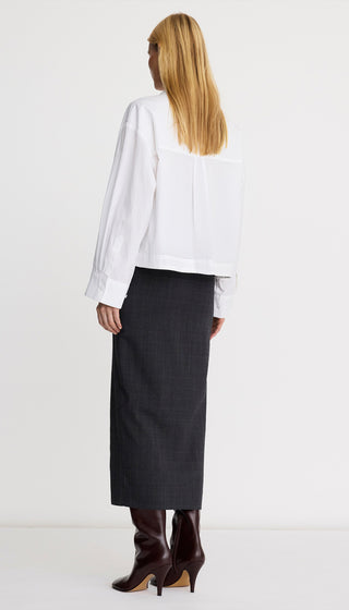 Two-Way Front Ruffle Skirt