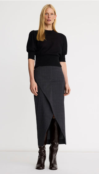 Two-Way Front Ruffle Skirt
