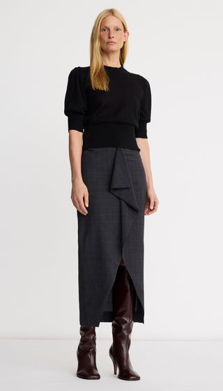 Two-Way Front Ruffle Skirt