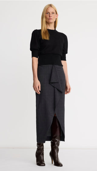 Two-Way Front Ruffle Skirt