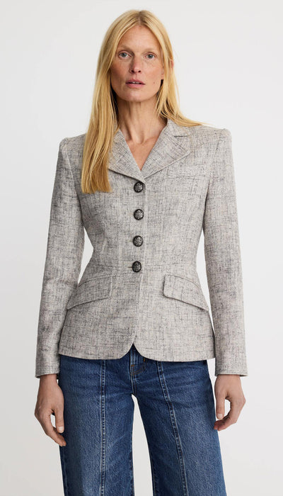 Shrunken Button Up Blazer