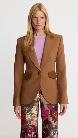 Blocked Seamed Blazer