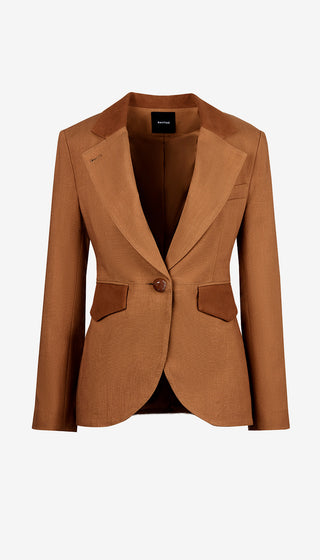 Brown blazer on a white background