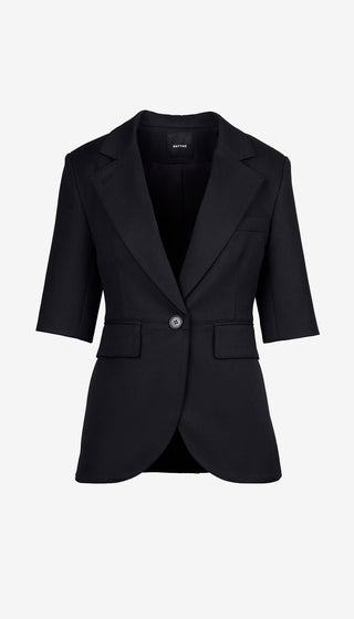 Black blazer on a white background