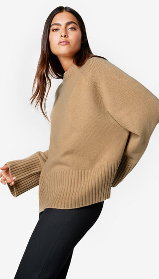 Cashmere Oversized Step Hem