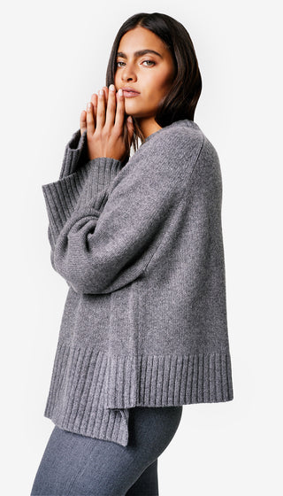 Cashmere Oversized Step Hem