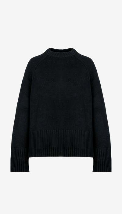 Black sweater on a white background