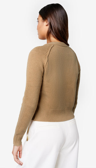 Cashmere Cropped V-Neck Cardi