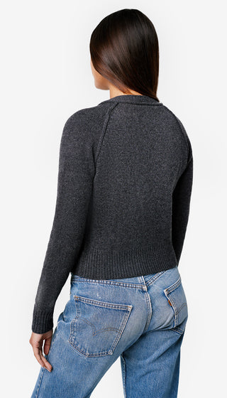 Cashmere Cropped V-Neck Cardi