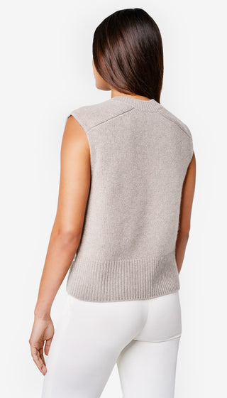 Cashmere Sleeveless Crewneck