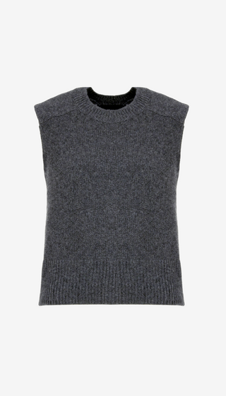Cashmere Sleeveless Crewneck