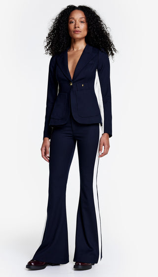 Patch Pocket Tux Stripe Blazer