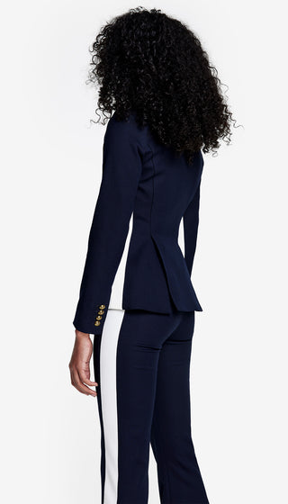 Patch Pocket Tux Stripe Blazer