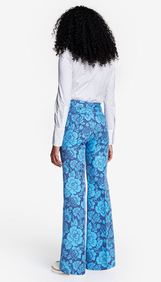 Wide Leg Pintuck Trouser