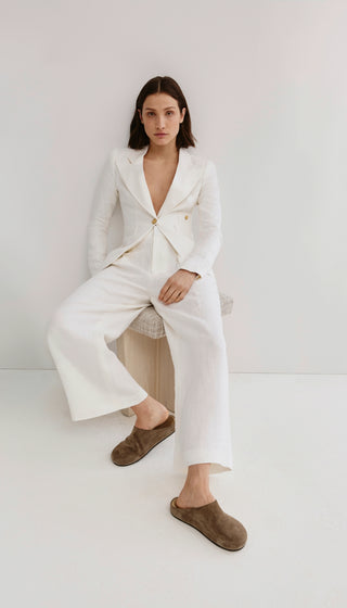 Linen Classic Duchess Blazer