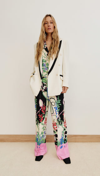 Taped DB Peaked Lapel Blazer