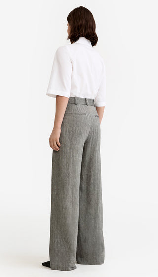 Exposed Zip Pleated Pant