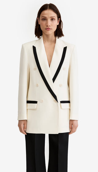 Taped DB Peaked Lapel Blazer