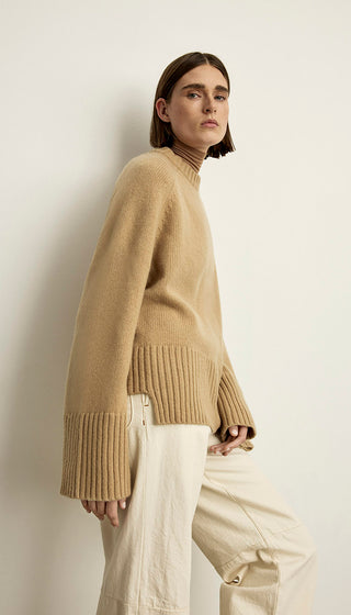 Cashmere Oversized Step Hem