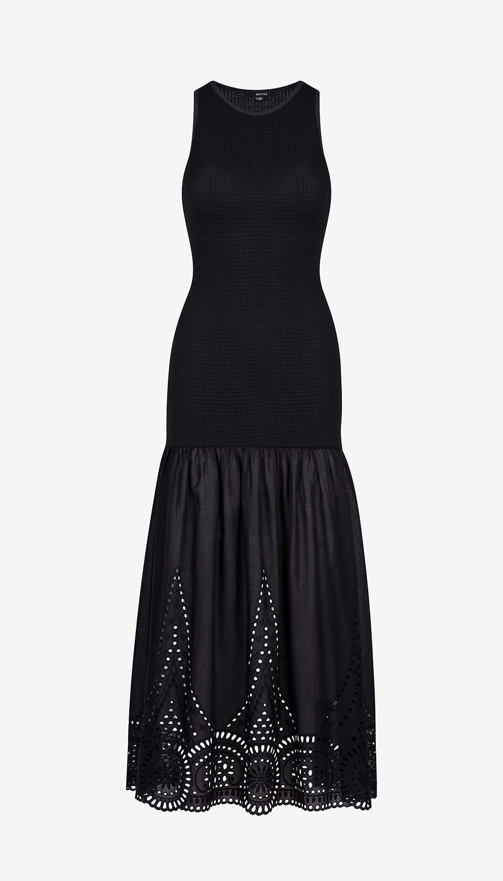 Racerback Tier Dress in Black | SMYTHE Racerback Tier Dress in Black | SMYTHE