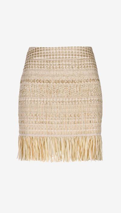 Fringe Mini Skirt