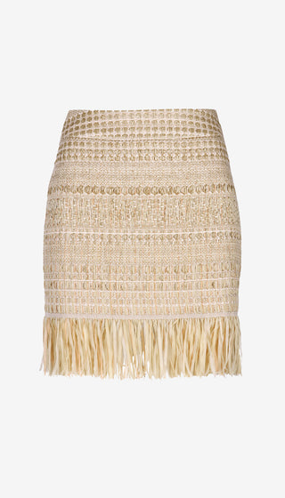 Fringe Mini Skirt