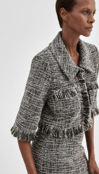 Cropped Sleeve Mini Jacket