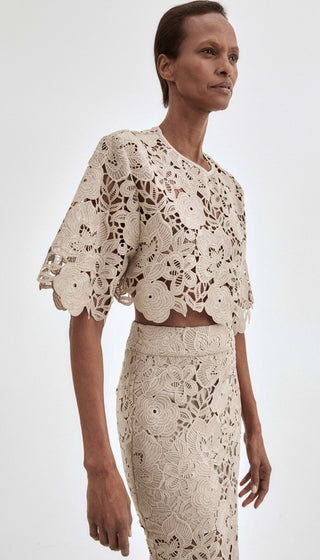 Lace Pencil Skirt