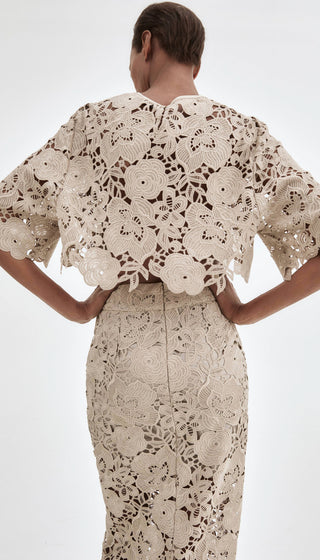Lace Pencil Skirt
