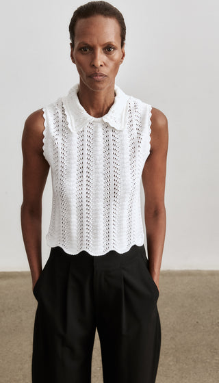 Club Collar Crochet Tank
