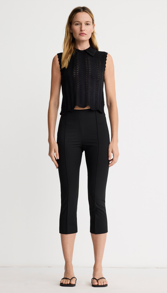 Pintuck Capri in Raven | SMYTHE