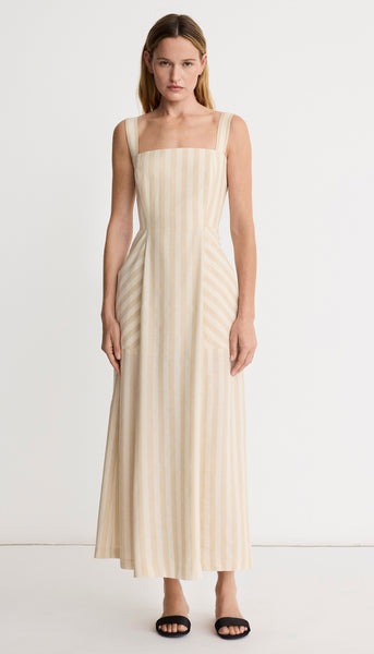 Picnic Dress in Ecru Stripe | SMYTHE