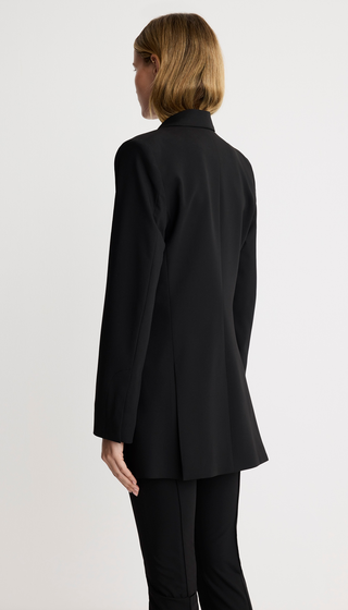 One Button Asymmetrical Blazer