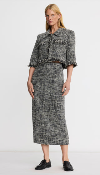 Cropped Sleeve Mini Jacket