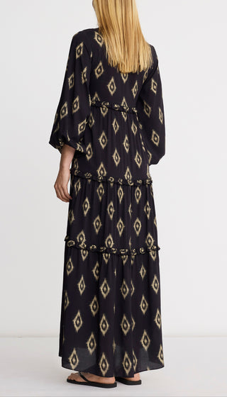 Square Neck Tiered Dress