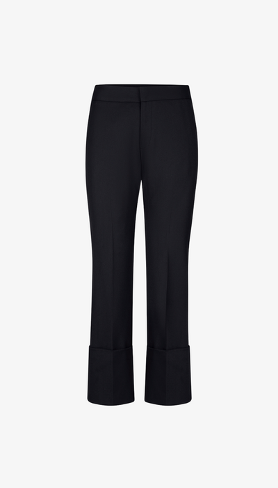 Black pants on a white background