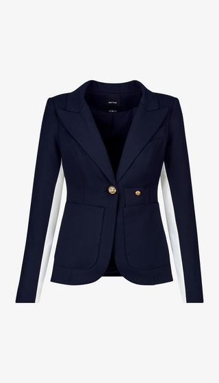 Patch Pocket Tux Stripe Blazer