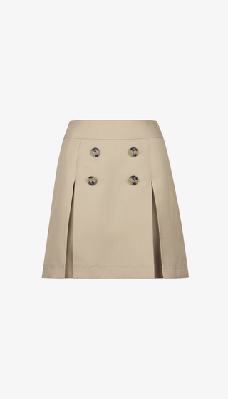 Box Pleat Mini Skirt