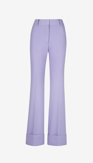 Wide Leg Cuffed Trouser