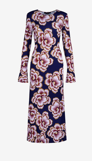 Floral patterned dress on a white background