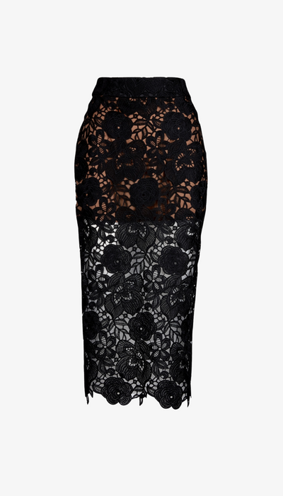 Lace Pencil Skirt