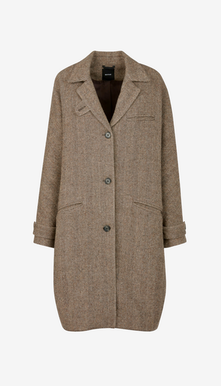 Brown coat on a white background