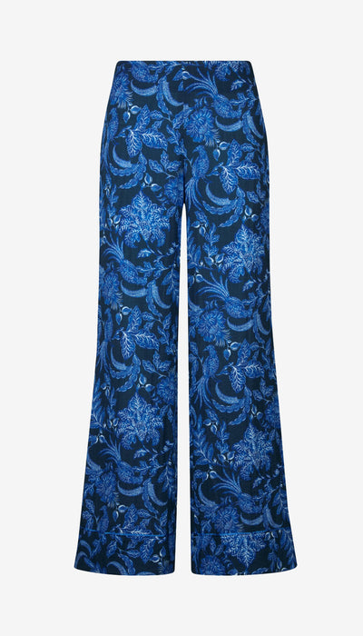 Piped Side Zip Palazzo Pant