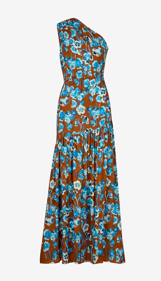 Single Shoulder Maxi Dress