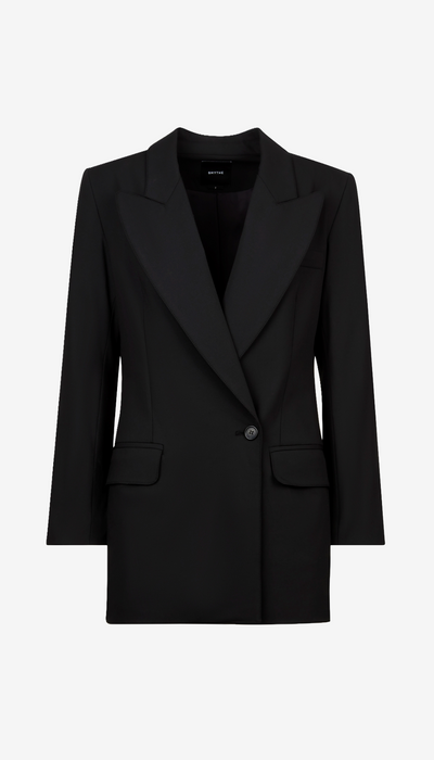 Black blazer on a white background
